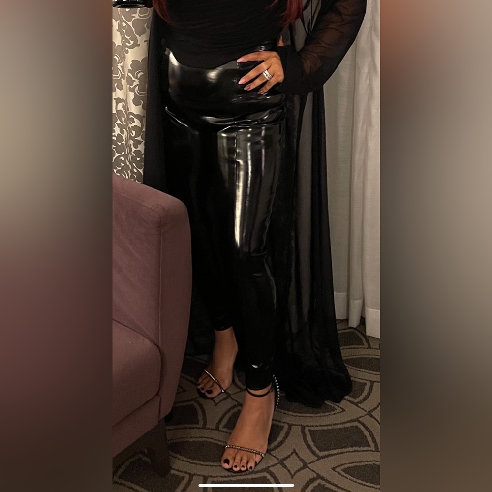 SPANX patent leather leggings